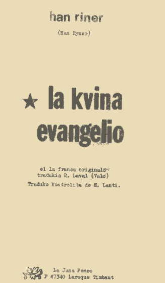 KVINA EVANGELIO, LA - Click Image to Close